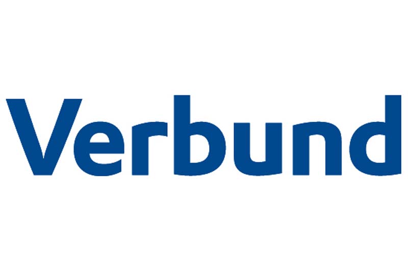 The image displays the Verbund logo in blue text on a white background.